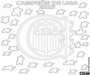 Coloriage CA Rosario Central, Champion 2025