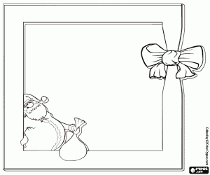Coloriage Cadre de Noël pour décorer