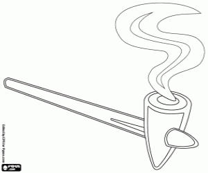 Coloriage Calumet de la paix
