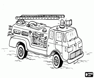 Coloriage Camion de pompiers