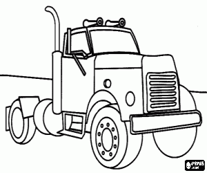 Coloriage Camion sans remorque