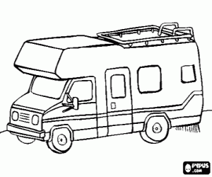 Coloriage Camping-car