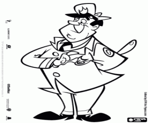 Coloriage Campron, un personnage de Top Cat