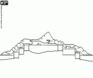 Coloriage Le canal de Panama, 1914