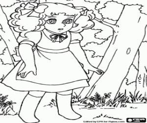 Coloriage Candy Candy, une orpheline