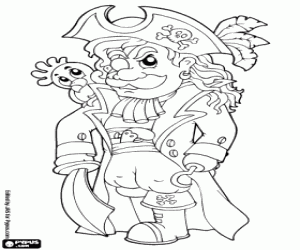 Coloriage Capitaine corsaire