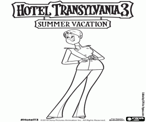 Coloriage Le capitaine du navire Ericka Van Helsing