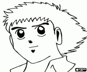 Coloriage Captain Tsubasa