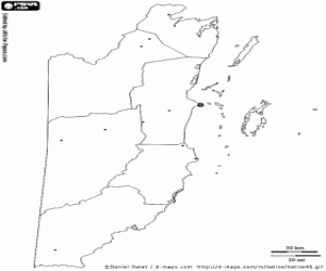 Coloriage Carte du Belize