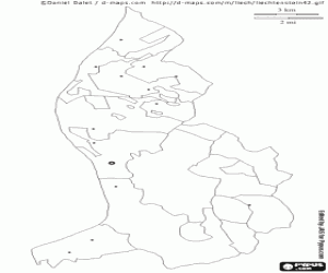 Coloriage Carte de Liechtenstein