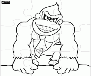 Coloriage Casse-tête de Donkey Kong