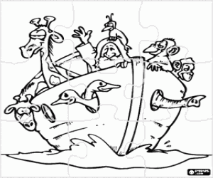 Coloriage Casse-tête de l'Arche de Noé