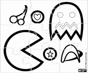 Coloriage Casse-tête de Pac-Man