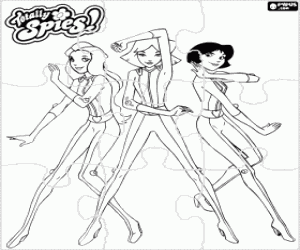 Coloriage Casse-tête de Totally Spies