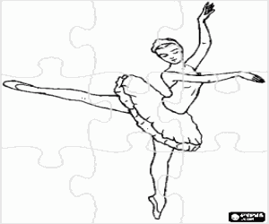 Coloriage Casse-tête d’une ballerine