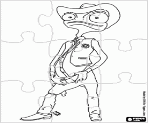 Coloriage Casse-tête du shérif Rango
