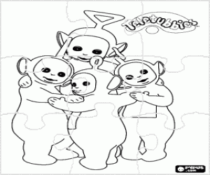 Coloriage Casse-tête des Teletubbies