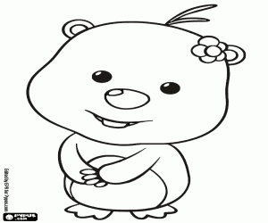 Coloriage Le castor Loopy