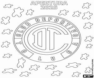 Coloriage CD Toluca, champion de l'Apertura 2025