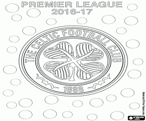 Coloriage Celtic FC, champion en 2016-2017