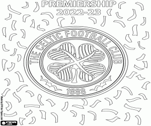 Coloriage Celtic Glasgow, champion 2022-2023