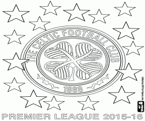 Coloriage Celtic Glasgow, champion de 2015-16