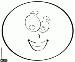 Coloriage Cercle avec visage