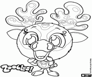 Coloriage Cerf, Zooble de PineGrove