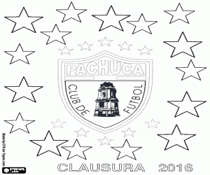 Coloriage CF Pachuca, champion Clausura 2016