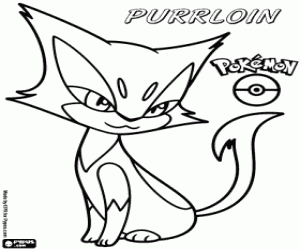 Coloriage Chacripan, un Pokémon félin