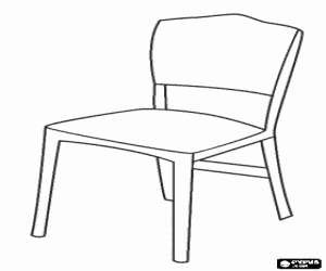 Coloriage Chaise simple