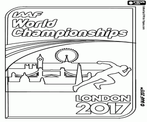 Coloriage Championnat du monde Athlétisme Londres 2017