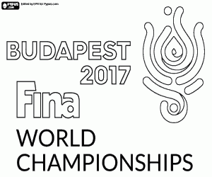 Coloriage Championnats du monde de natation FINA 2017