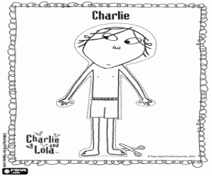 Coloriage Charlie, pour habiller le garçon