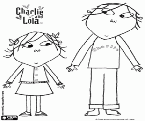 Coloriage Charlie et Lola, les frères Sommer