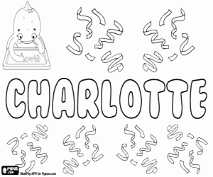 Coloriage Charlotte, diminutif de Carla