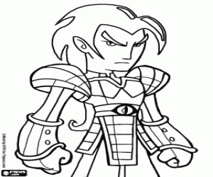 Coloriage Chase, l'ennemi des guerriers Xiaolin