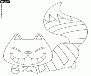 Coloriage Le chat du Cheshire