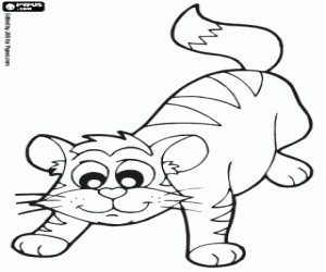 Coloriage Chaton espiègle