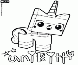 Coloriage Le chaton licorne Unikitty
