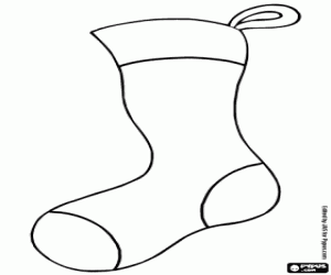 Coloriage Chaussette