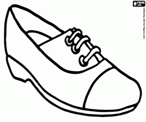 Coloriage Chaussure confortable pour femme
