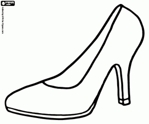Coloriage Chaussure élégante pour femmes