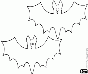 Coloriage Chauve-souris pour Halloween