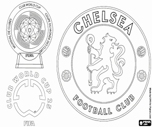Coloriage Chelsea, Champion du Monde des Clubs 2025