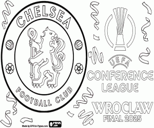 Coloriage Chelsea, Conférence Ligue 2024-2025