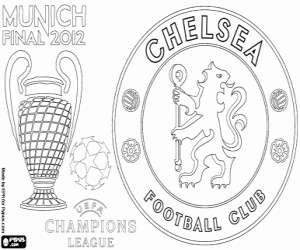 Coloriage Chelsea FC, Champions 2011-2012