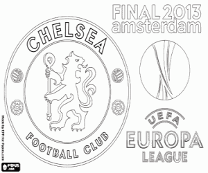 Coloriage Chelsea FC, Europa League 2012-13