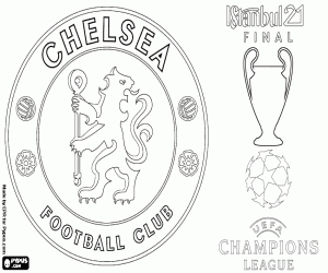 Coloriage Chelsea, Ligue des champions 2021
