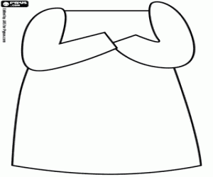 Coloriage La chemise de nuit de grand-mère